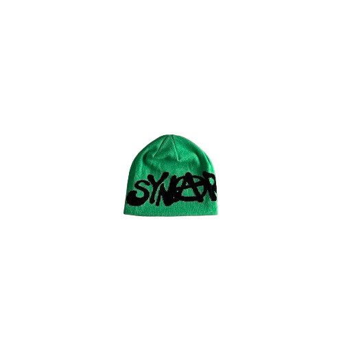 SYNAWORLD 'SYNA LOGO' REVERSIBLE BEANIE - BLACK/GREEN