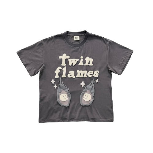 Broken Planet Grey 'Twin Flames' T-Shirt