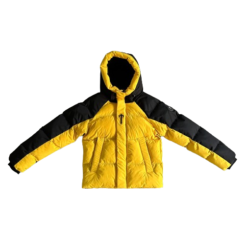 Trapstar Black/Yellow Decoded Arch Puffer Jacket