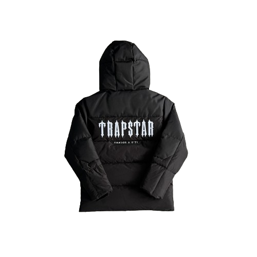Trapstar Black Decoded Puffer Jacket