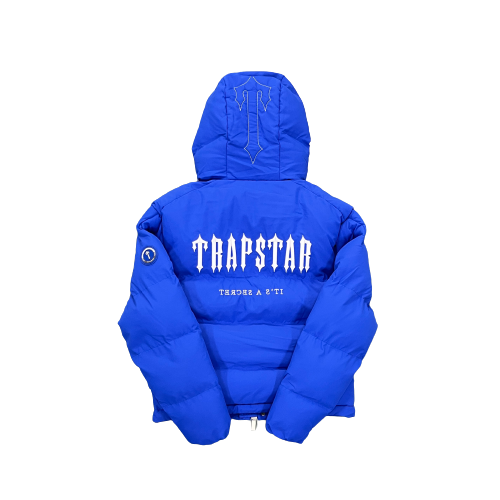 Trapstar Blue Decoded Hooded Jacket 2.0