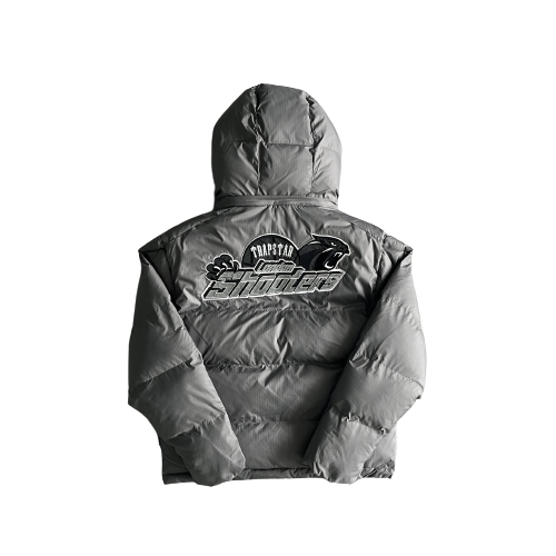 Trapstar Grey London Shooter Detachable Hooded Jacket