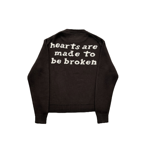 Broken Planet Black 'Hearts are made to be broken' Sweater