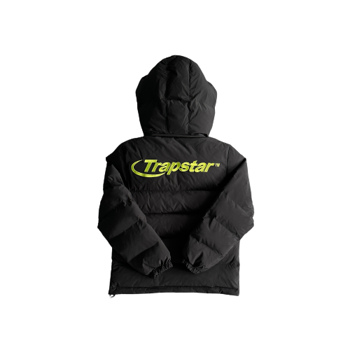 Trapstar Black/Neon Hyperdrive Detachable Hooded Jacket