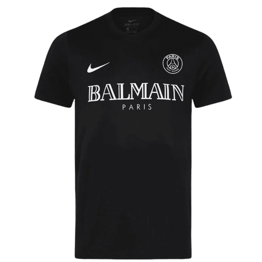 PSG x Balmain Black Shirt