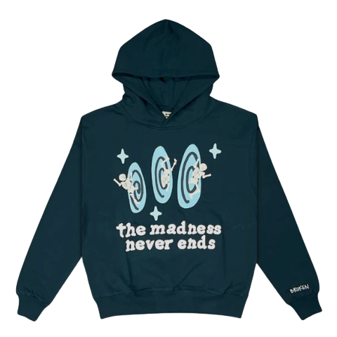 Broken Planet Hoodie - THE MADNESS NEVER ENDS - SAPPHIRE