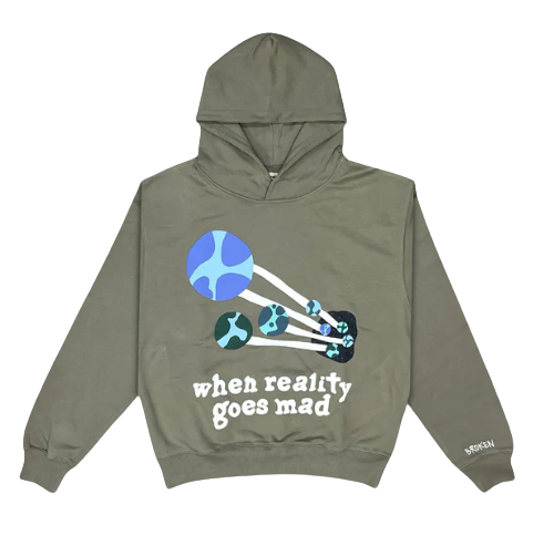 Broken Planet Hoodie - WHEN REALITY GOES MAD - MINERAL