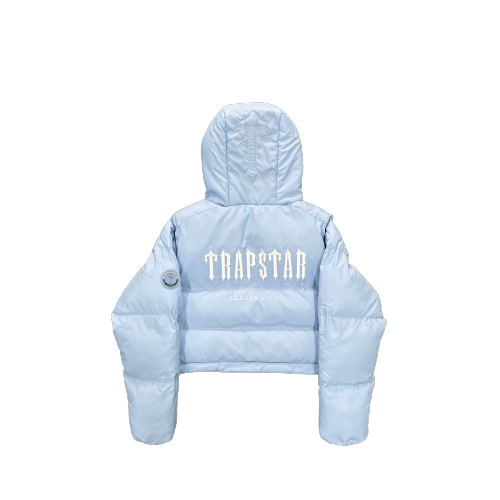 Trapstar Baby Blue Decoded Hooded Womens Jacket 2.0