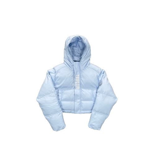 Trapstar Baby Blue Decoded Hooded Womens Jacket 2.0