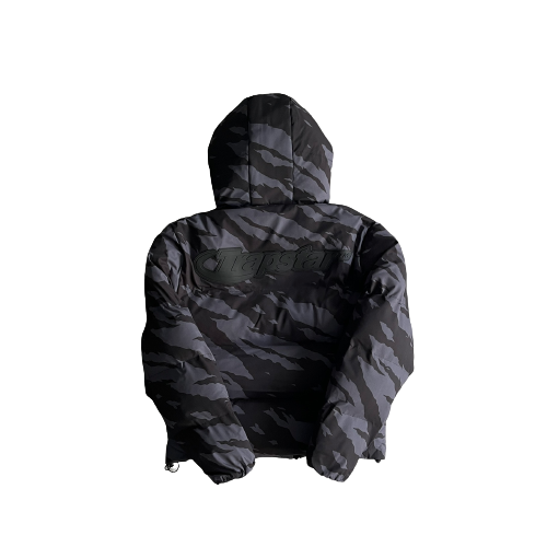 Trapstar Black Tiger Camo Hyperdrive Technical Hooded Jacket