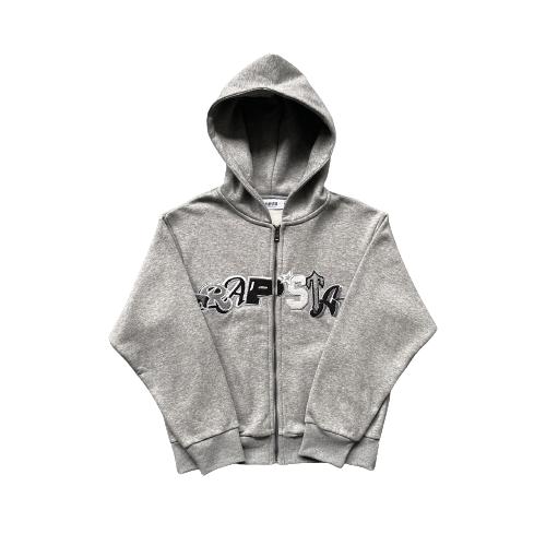 Trapstar Grey/Black Wildcard Zip-up Hooded Tracksuit