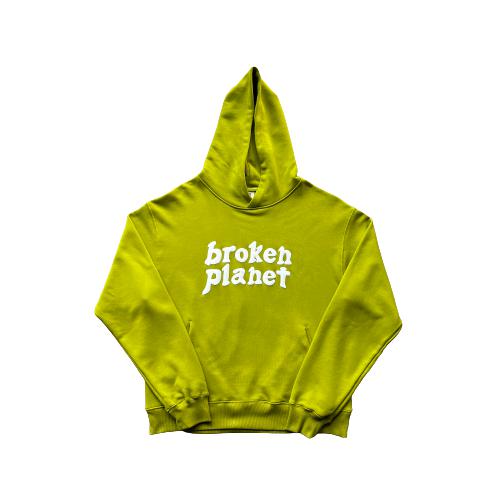 Broken Planet Alphabet Sweatshirt - Fluorescent Green