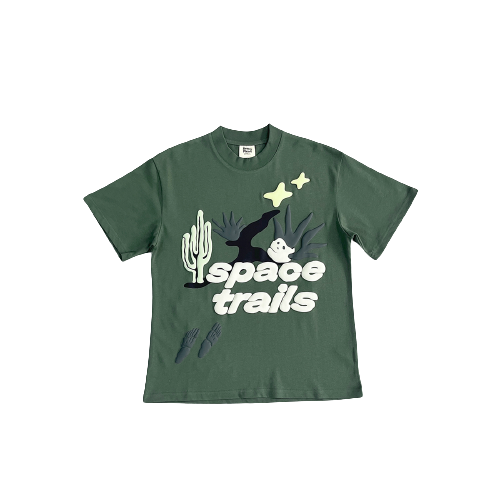 Broken Planet Green 'Space Trails' T-Shirt