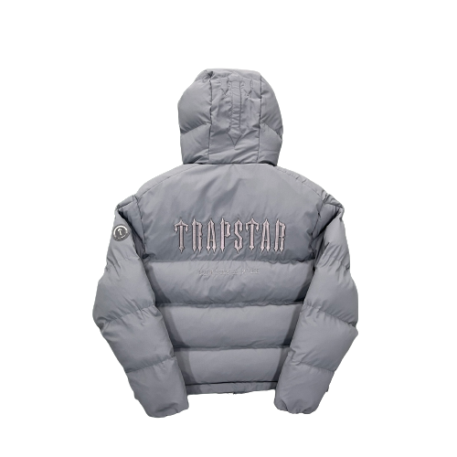 Trapstar Grey Decoded Hooded Jacket 2.0