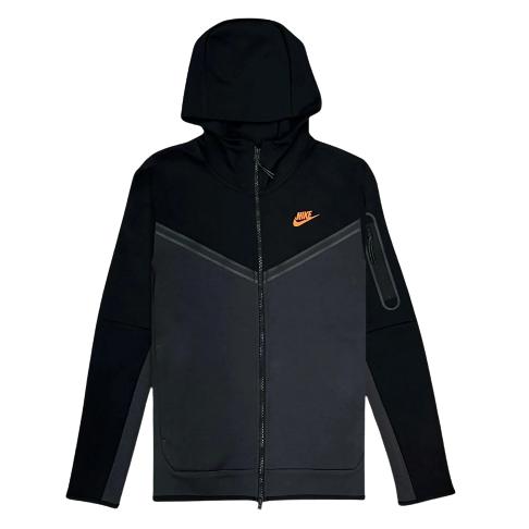 Nike Tech Fleece Dark Grey Orange Tracksuit