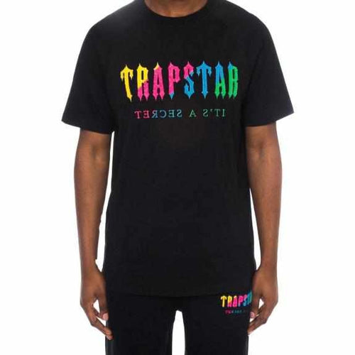 Trapstar Black Candy Flavours Chenille Decoded Short Set - MrDripZone