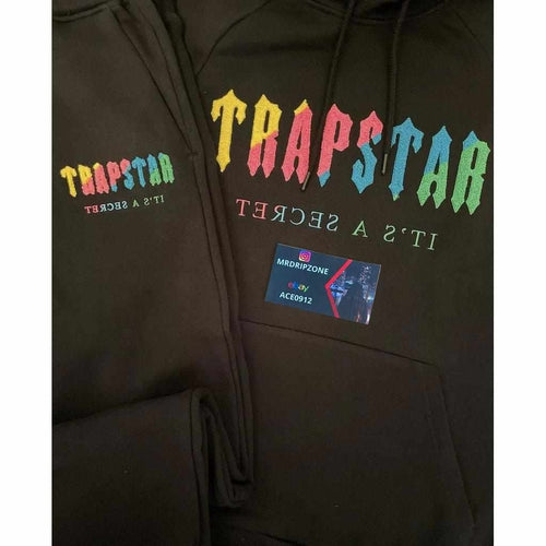 Trapstar Black Candy Flavours Chenille Decoded Tracksuit - MrDripZone