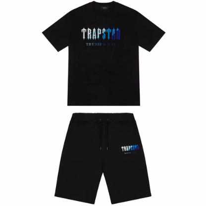 Trapstar Black Ice Flavours 2.0 Chenille Decoded Short Set (FAST DELIVERY) - MrDripZone