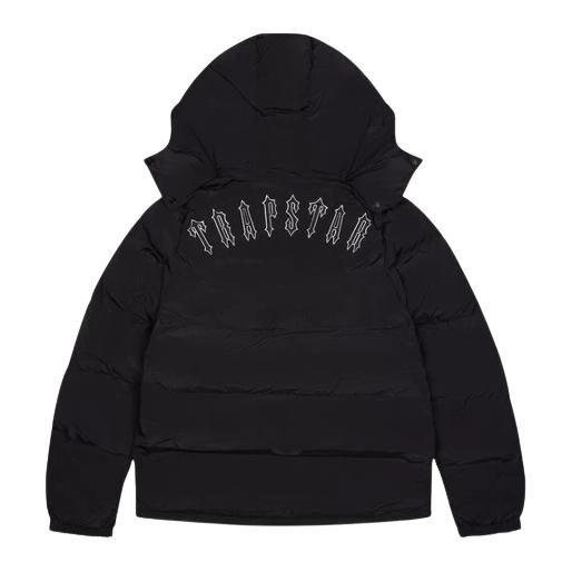 Trapstar Black Irongate Detachable Hooded Jacket (FAST DELIVERY)
