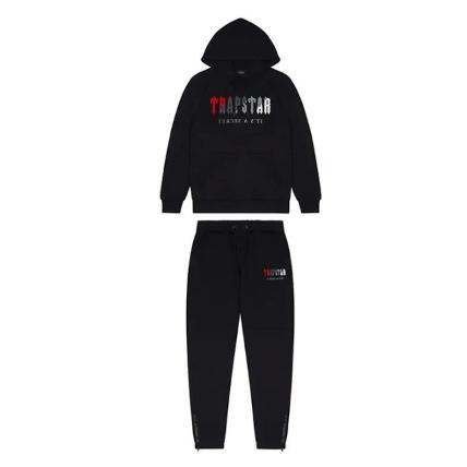 Trapstar Black & Red Chenille Decoded Tracksuit-Trapstar-MrDripZone