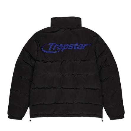 Trapstar Black/Blue Hyperdrive Bomber Jacket-Trapstar-MrDripZone