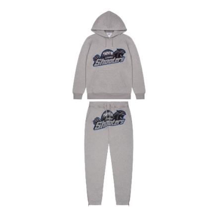 Trapstar Grey Ice London Shooters Hooded Tracksuit-Trapstar-MrDripZone