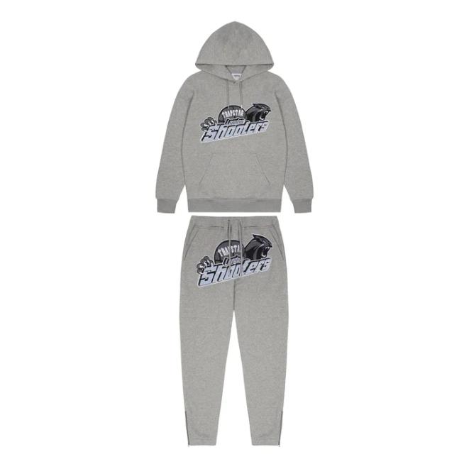 Trapstar Grey Sky Blue London Shooters Hooded Tracksuit-Trapstar-MrDripZone