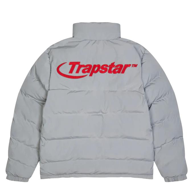 Trapstar Grey/Red Hyperdrive Bomber Jacket-Clothing-MrDripZone