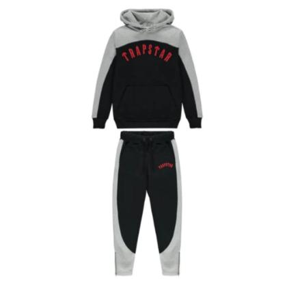 Trapstar Red/Black/Grey Arched Chenille Tracksuit